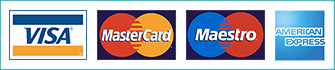 We accept major credit and debit cards payments