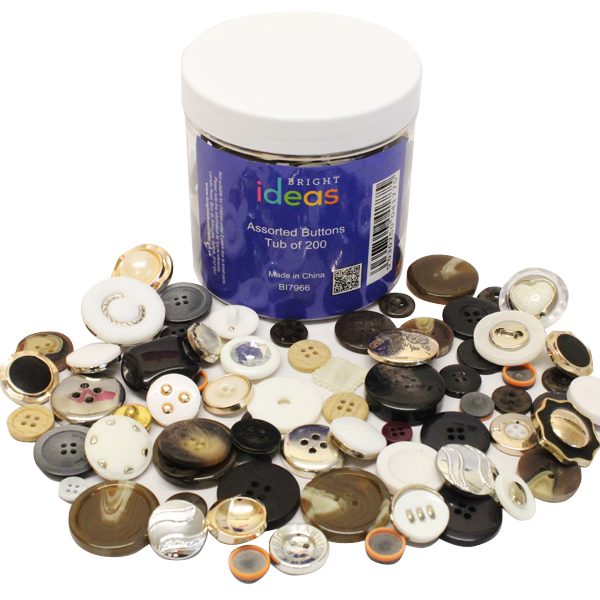 BI7966 Assorted Buttons Tub