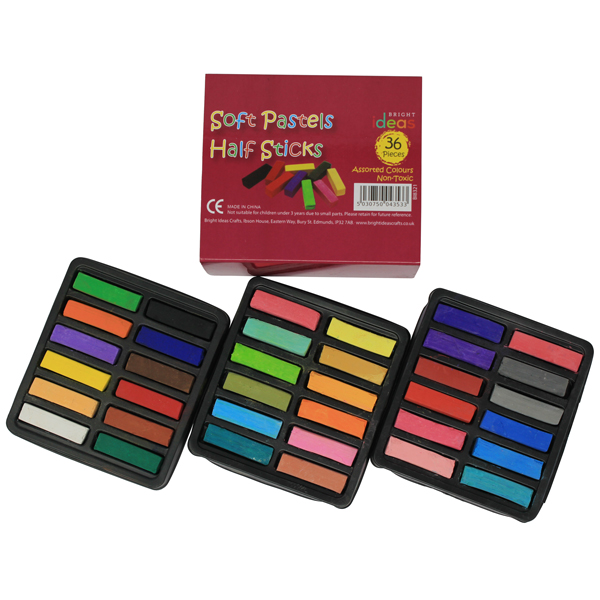 Soft Chalk Pastels in Asst Colour/Pack Sizes - Wholesale Pricing